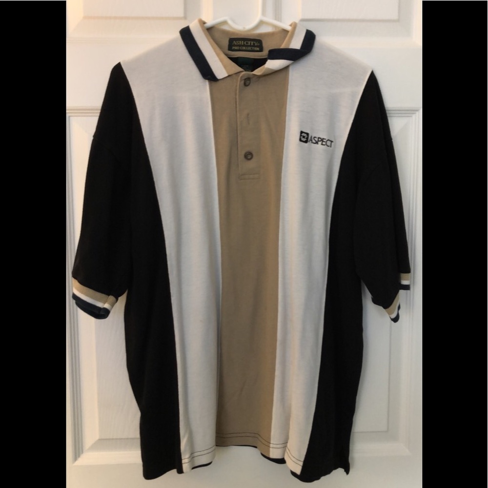 Ash City/Polo short sleeve/XL/Vertical Stripes